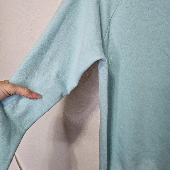 Vintage Guess USA Puppy Crewneck Sweatshirt Blue Pink 80's Women's Size Small - Picture 10 of 12